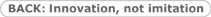 BACK: Innovation, not imitation