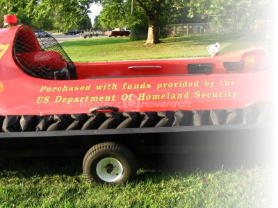 Hovercraft image Homeland Security urban grant pays for rescue hovercraft