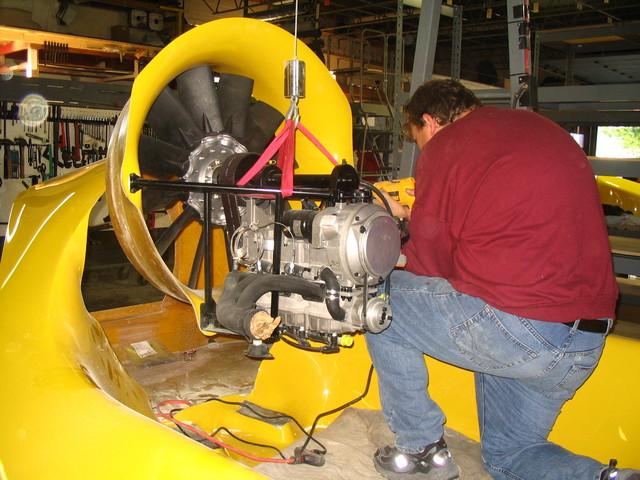 installing hovercraft engine